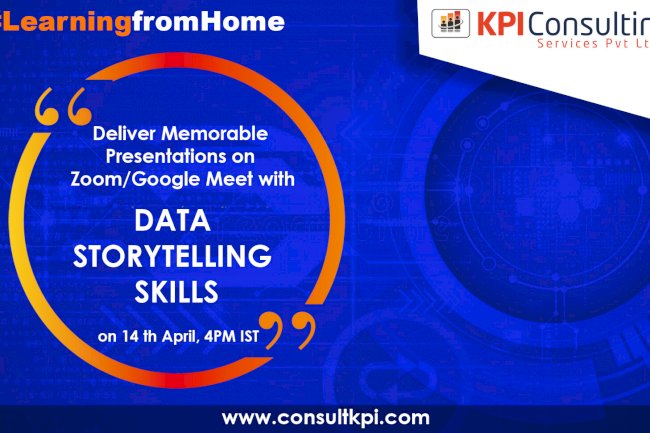 “Deliver Memorable Presentations on Zoom/Google Meet with Data Storytelling Skills” 
